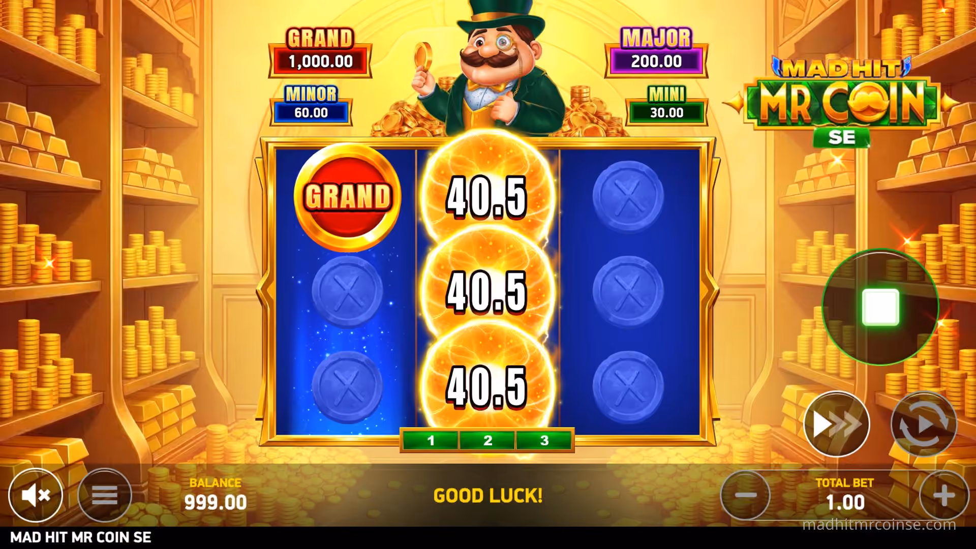 Mad Hit® Mr Coin SE base game